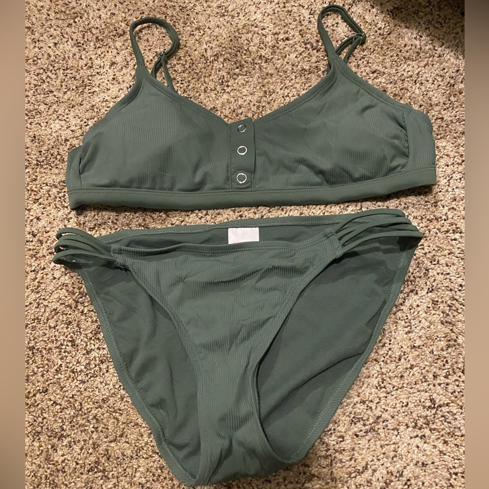 Xhiliration Swim Bikini with Buttons
